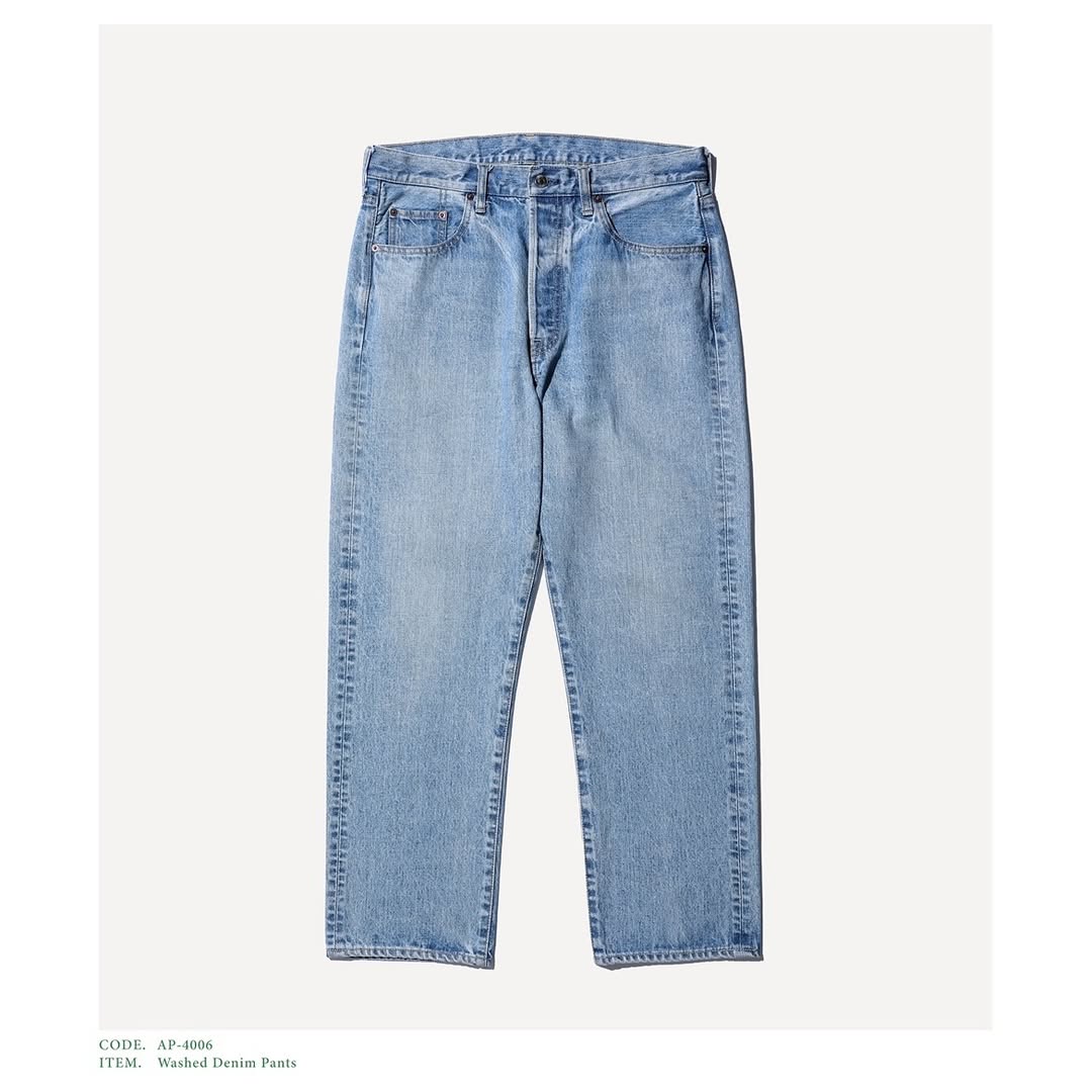 A.PRESSE 25SS Washed Denim Pants
